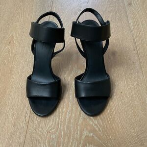 Vince black sandal heels